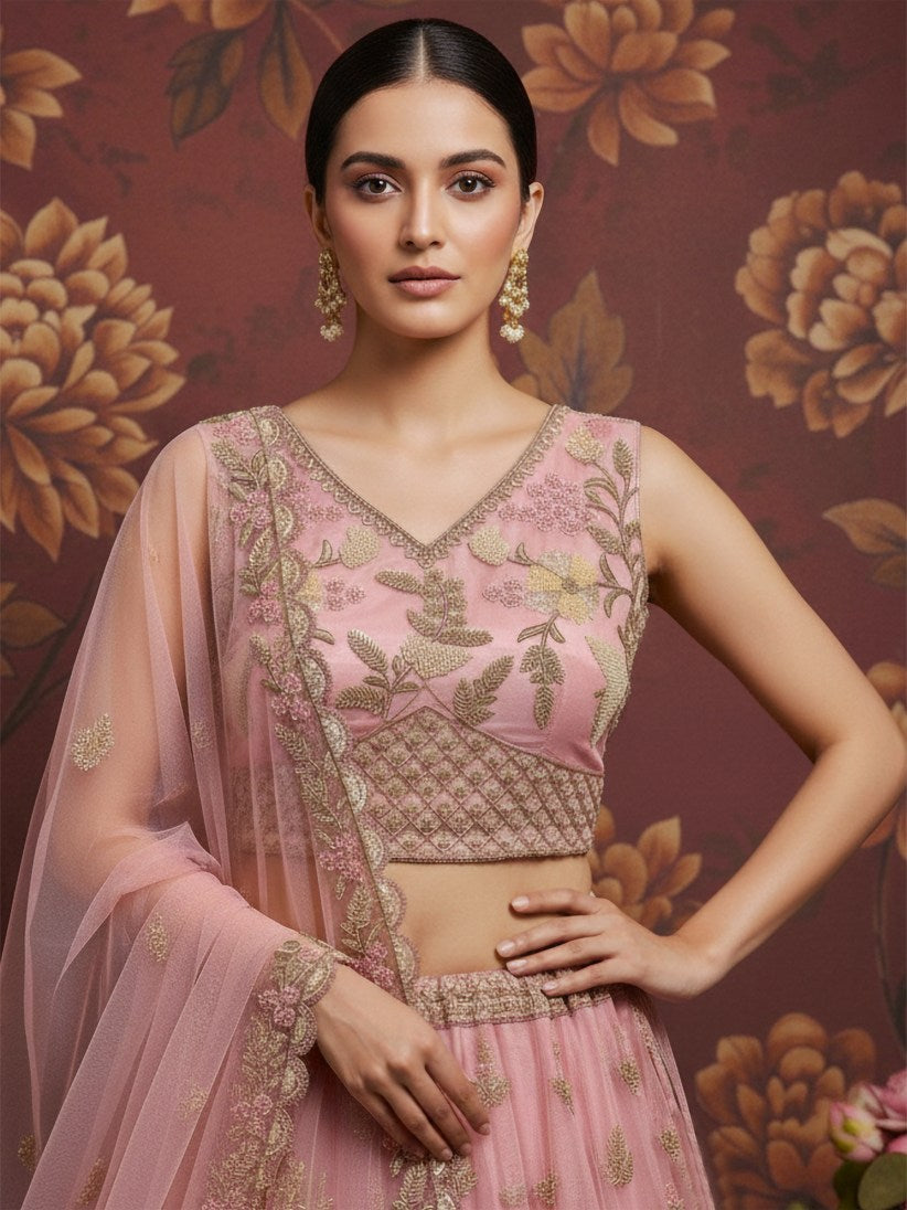 Latest Semi Stitched Lehenga Choli With Dupatta.