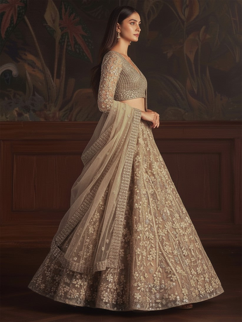 Latest Semi Stitched Lehenga Choli With Dupatta.
