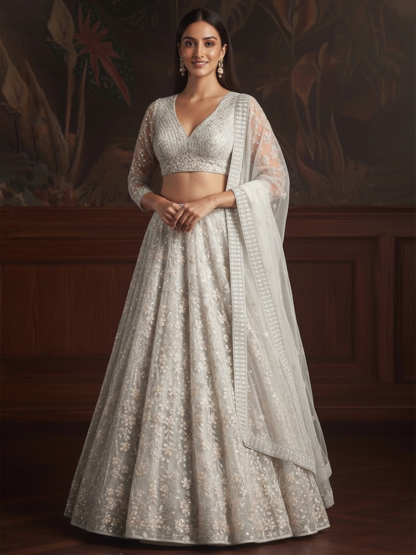 Latest Semi Stitched Lehenga Choli With Dupatta.