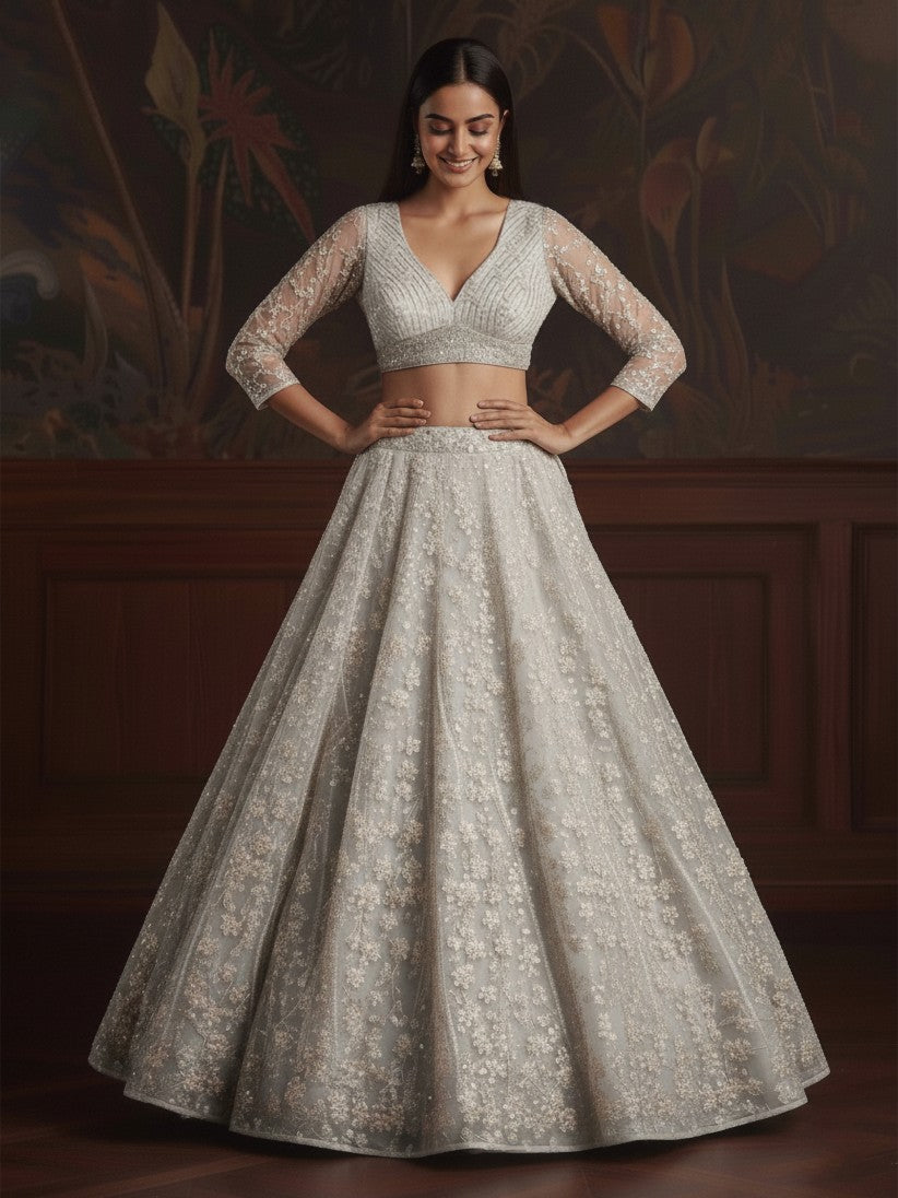 Latest Semi Stitched Lehenga Choli With Dupatta.