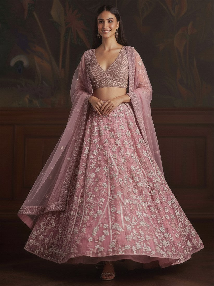 Latest Semi Stitched Lehenga Choli With Dupatta.