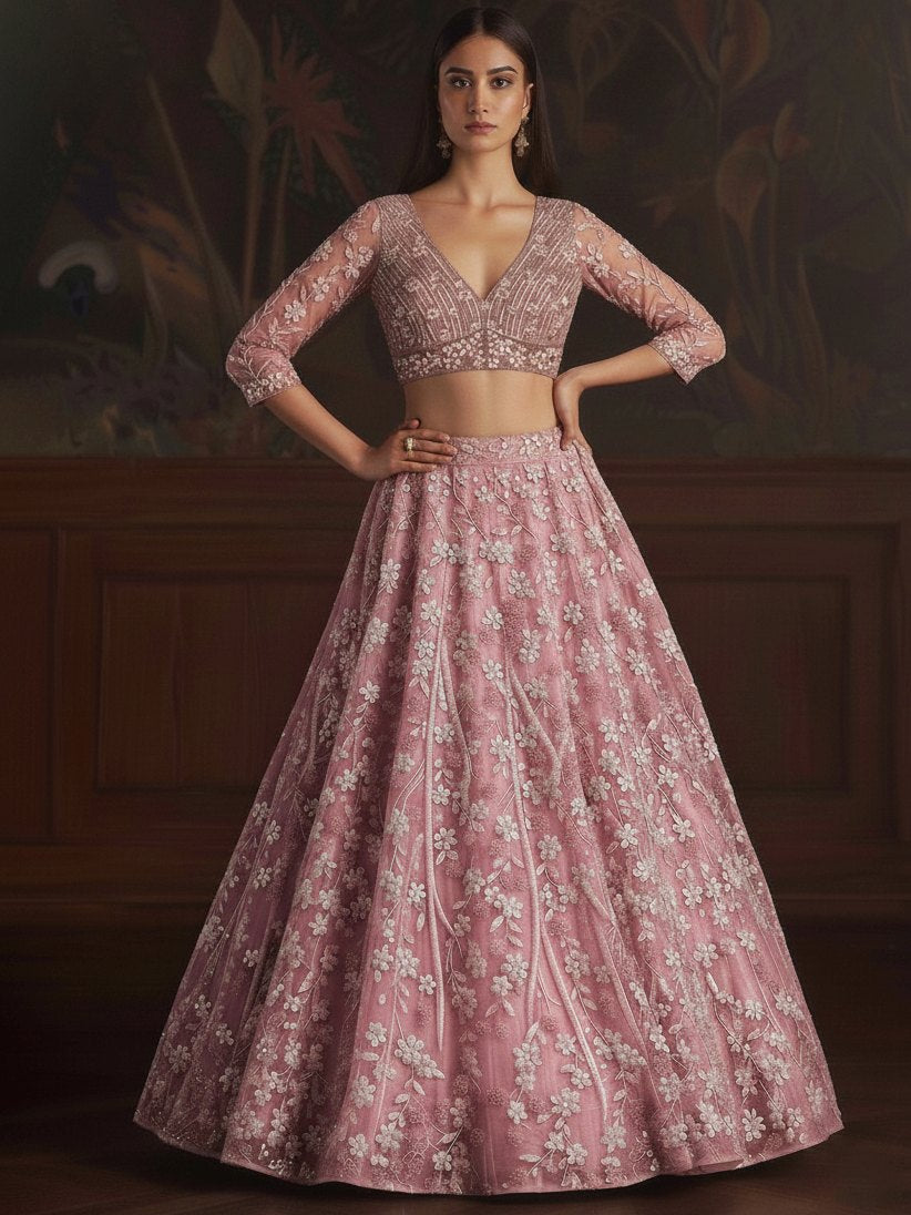 Latest Semi Stitched Lehenga Choli With Dupatta.
