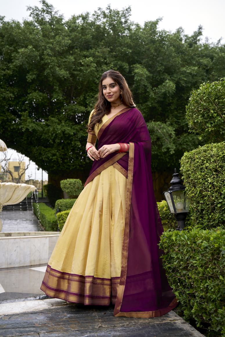 Latest Semi Stitched Lehenga Choli With Dupatta.