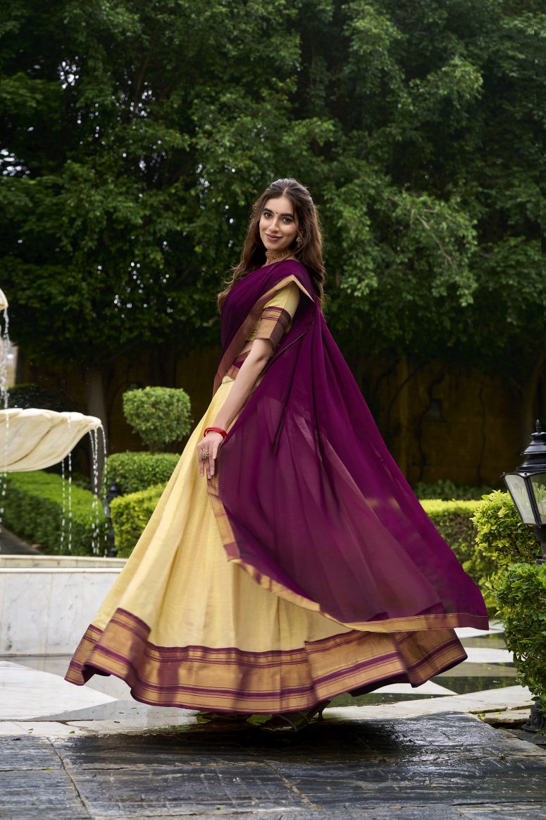 Latest Semi Stitched Lehenga Choli With Dupatta.