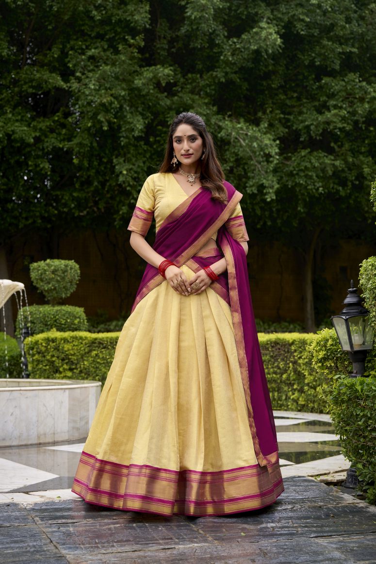 Latest Semi Stitched Lehenga Choli With Dupatta.