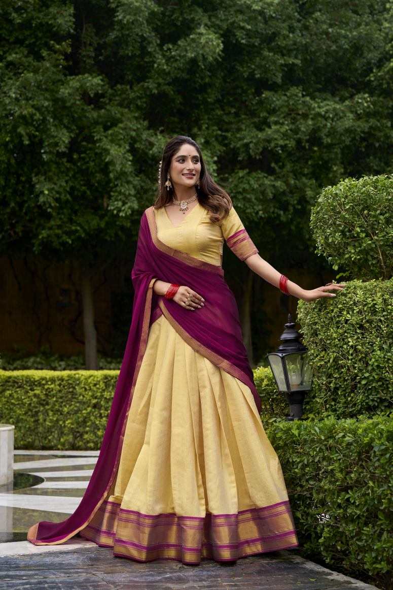 Latest Semi Stitched Lehenga Choli With Dupatta.