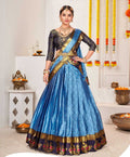 New Semi Stitiched Banarasi Lehenga Choli