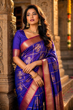 Semi Mysore Silk Saree.