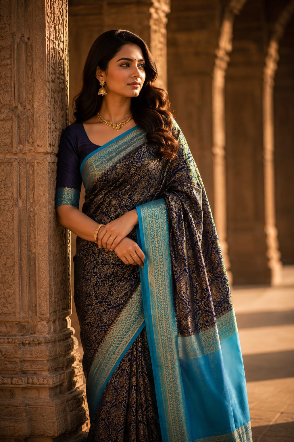 Semi Mysore Silk Saree.