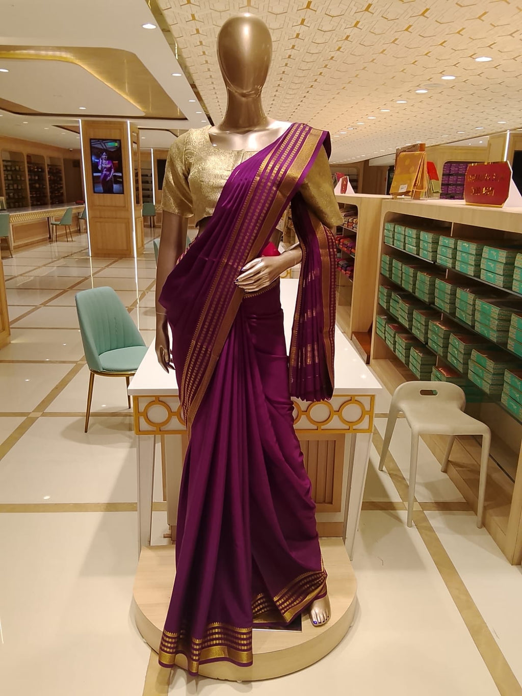 Pure Mysore Silk Saree.