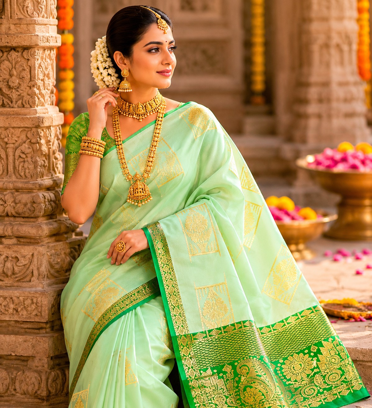 Half Silk Saree