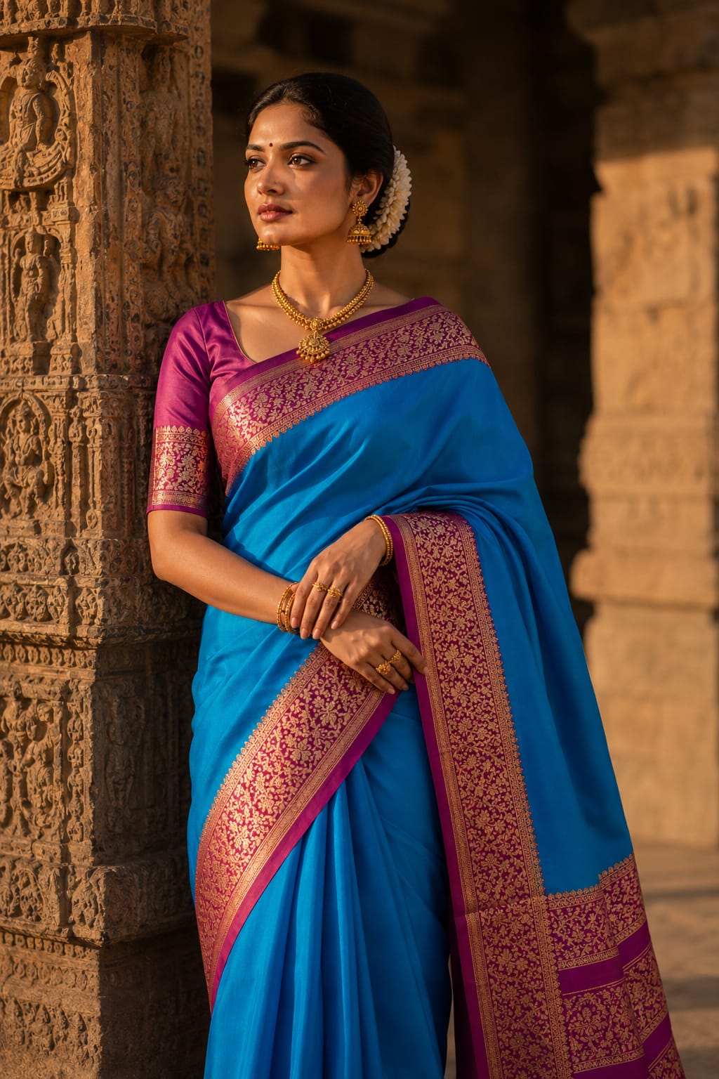 Pure Mysore Silk Saree.