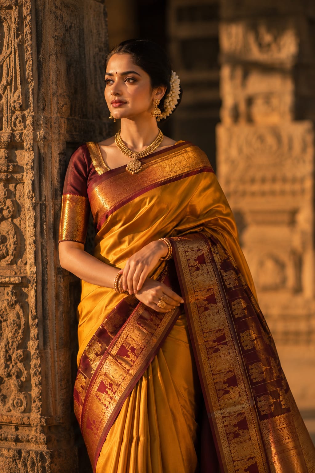 Pure Mysore Silk Saree.