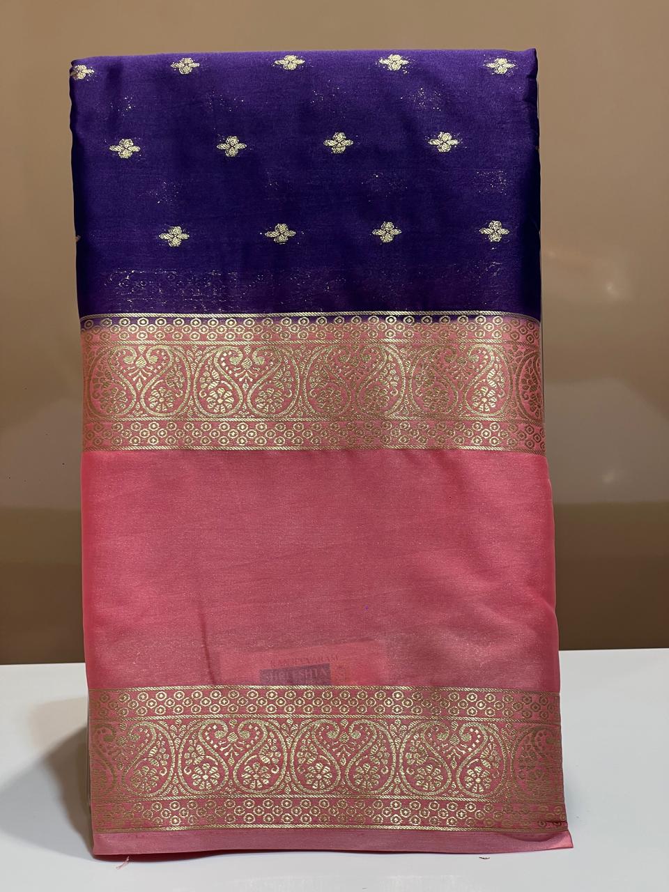 Semi Mysore Silk Saree.