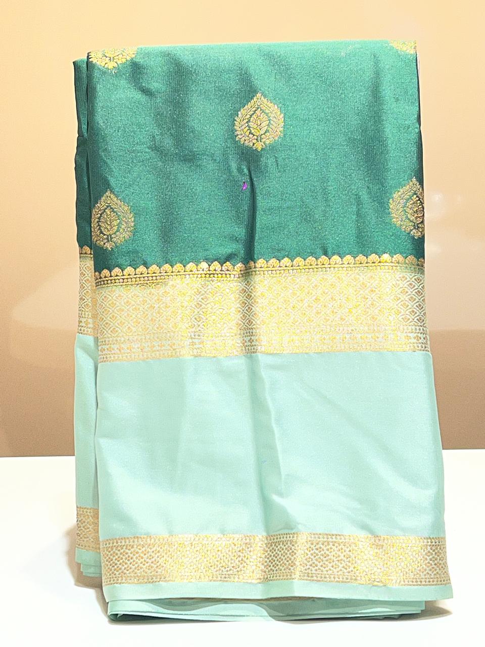 Semi Mysore Silk Saree.