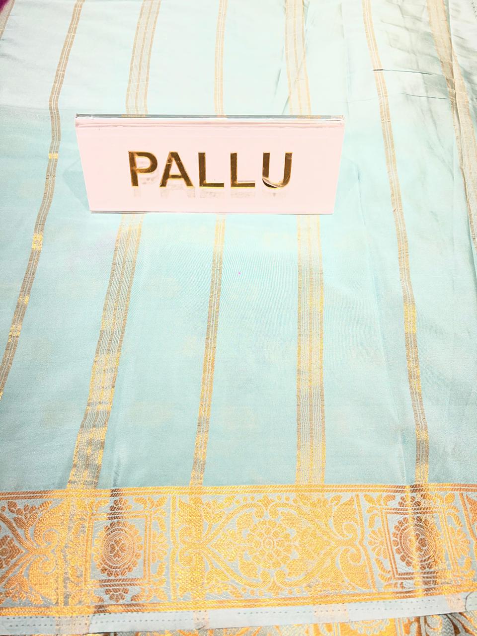 Semi Mysore Silk Saree.