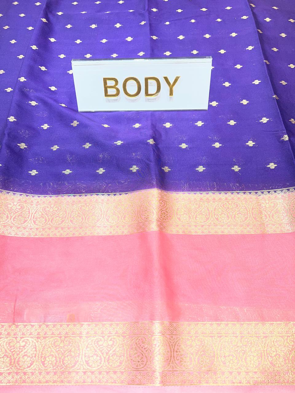 Semi Mysore Silk Saree.
