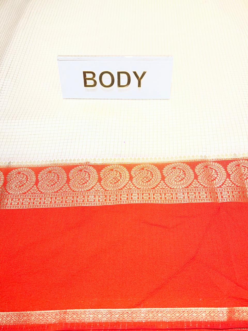 Semi Mysore Silk Saree.