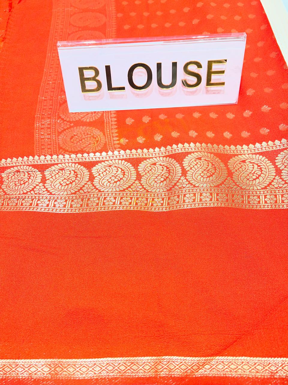 Semi Mysore Silk Saree.