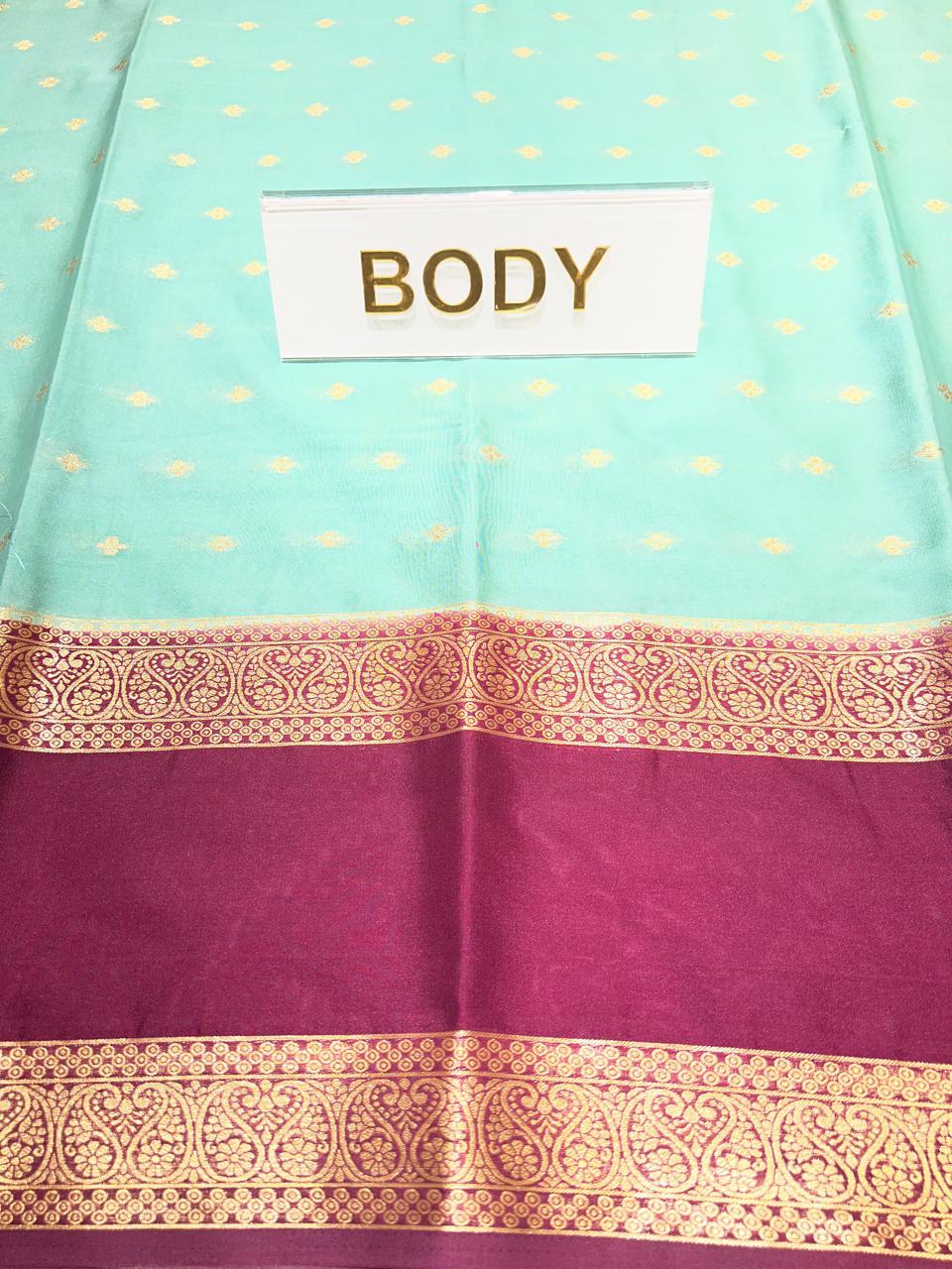 Semi Mysore Silk Saree.