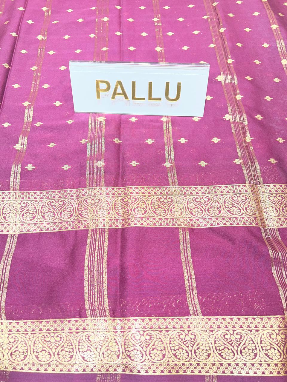 Semi Mysore Silk Saree.