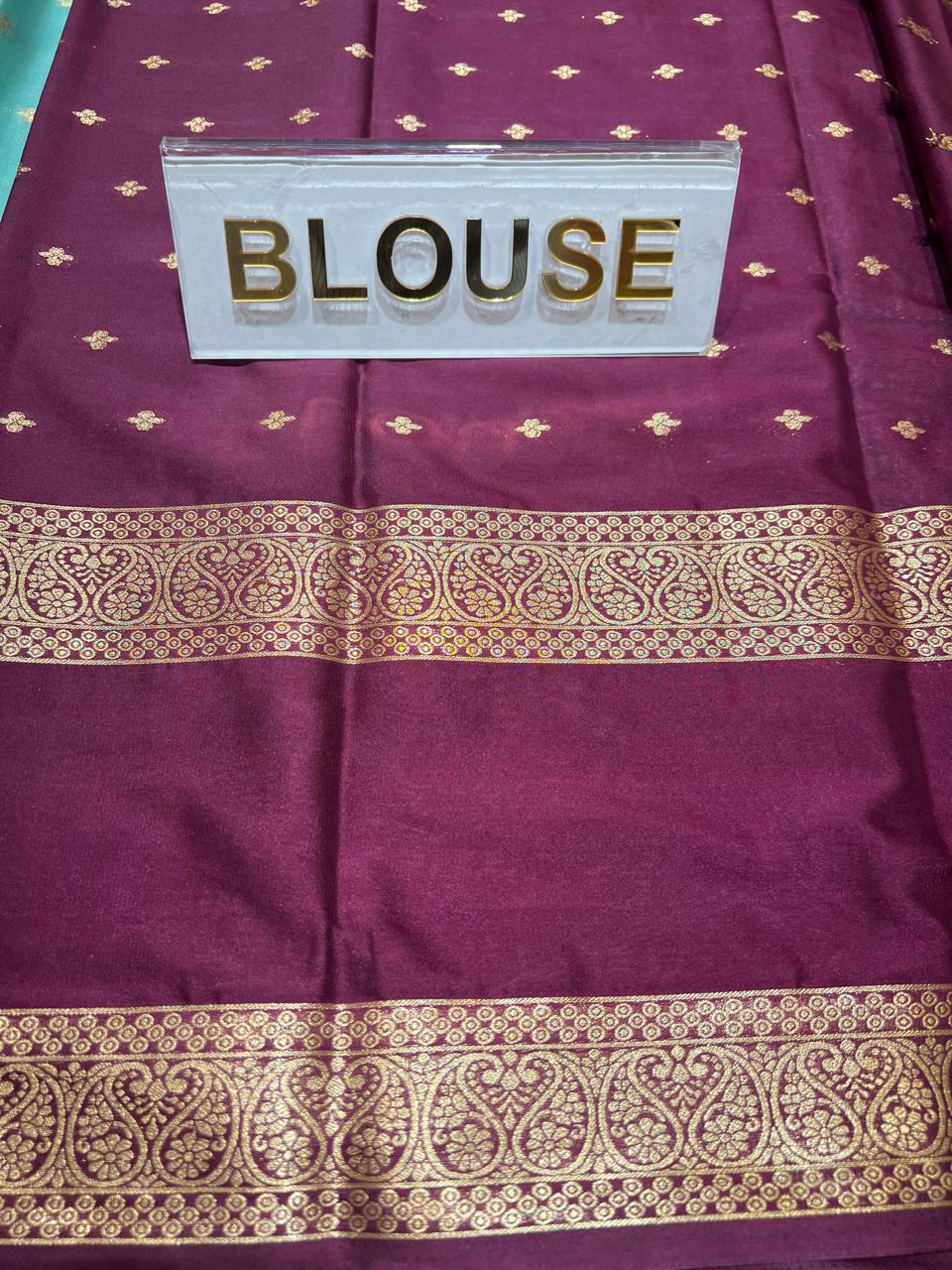 Semi Mysore Silk Saree.