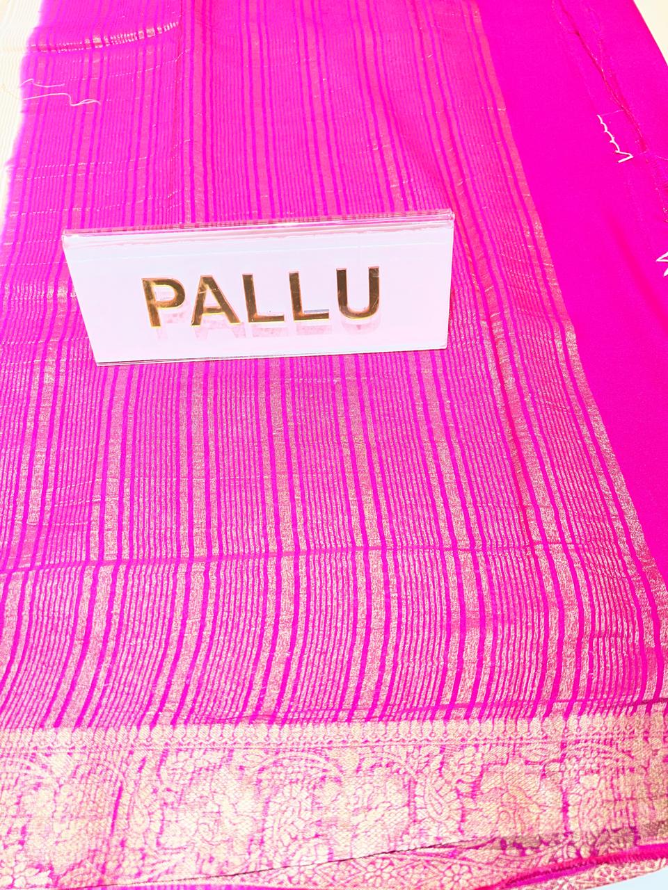 Semi Mysore Silk Saree.