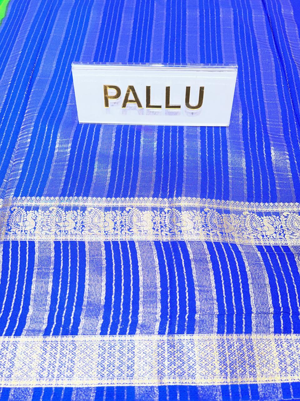 Semi Mysore Silk Saree.