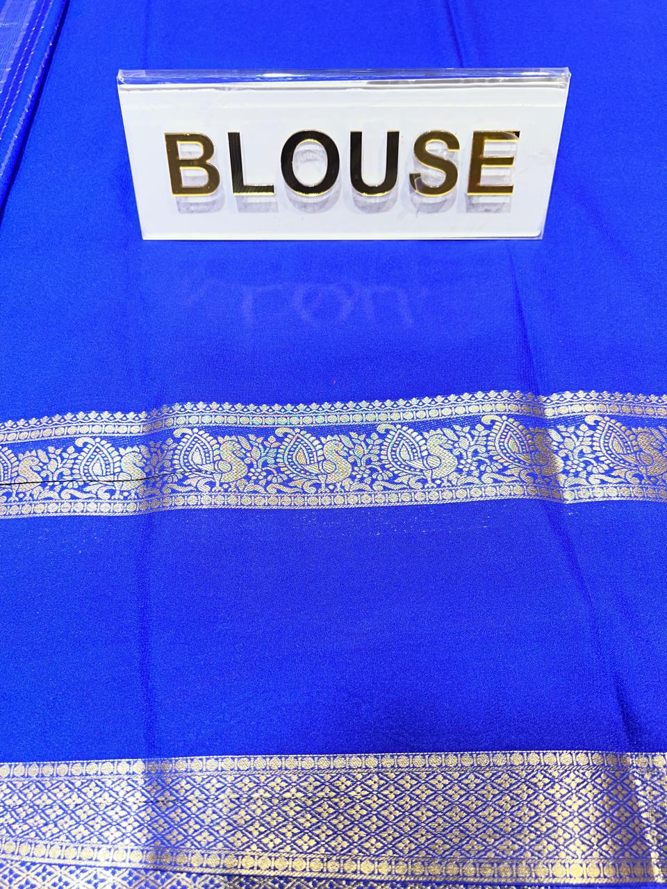 Semi Mysore Silk Saree.