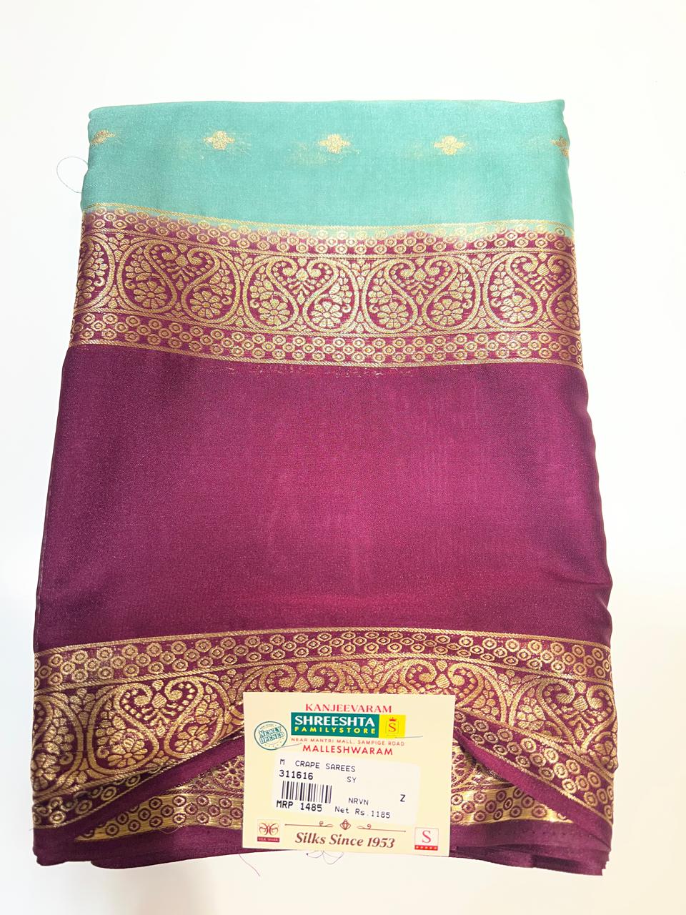 Semi Mysore Silk Saree.