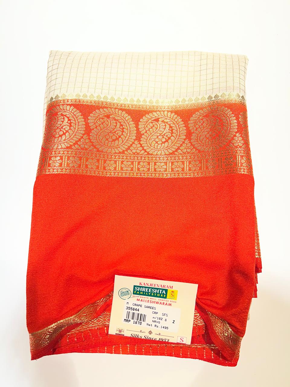 Semi Mysore Silk Saree.