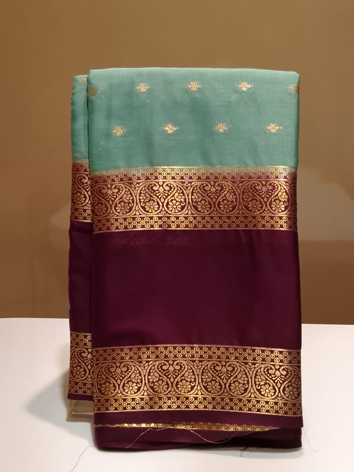 Semi Mysore Silk Saree.