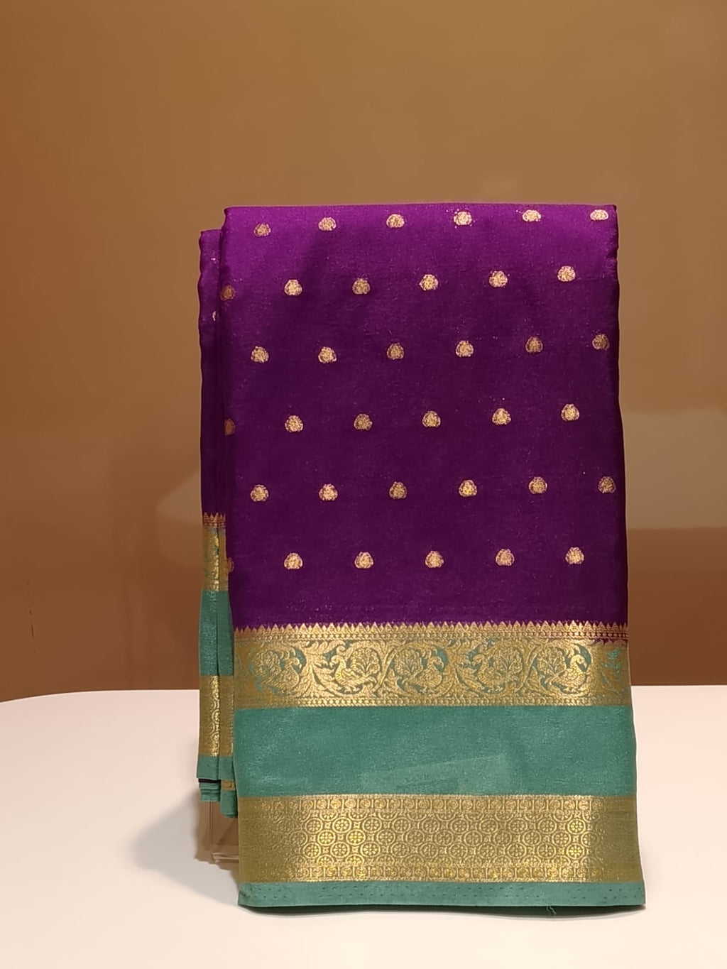 Semi Mysore Silk Saree.