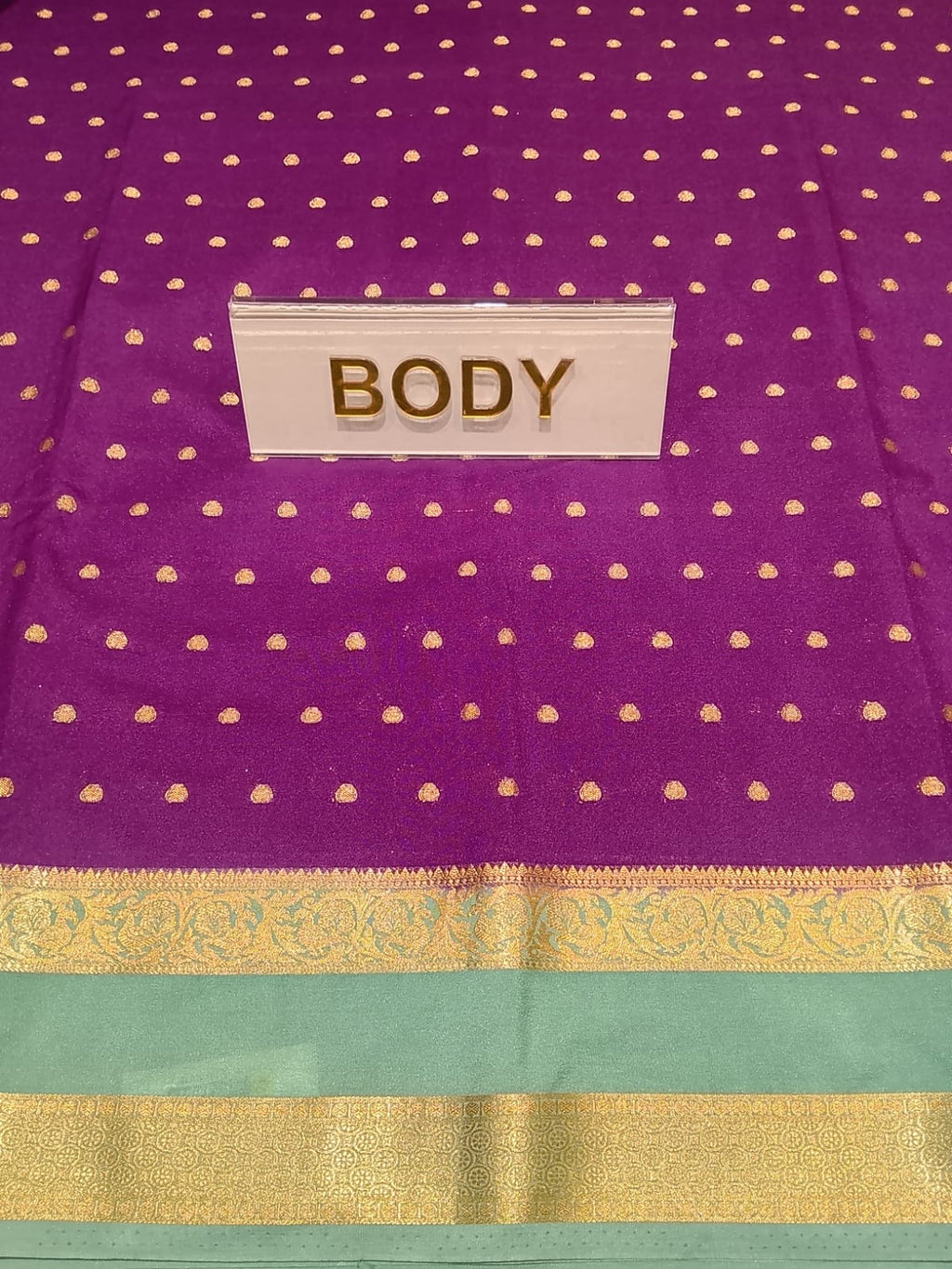 Semi Mysore Silk Saree.