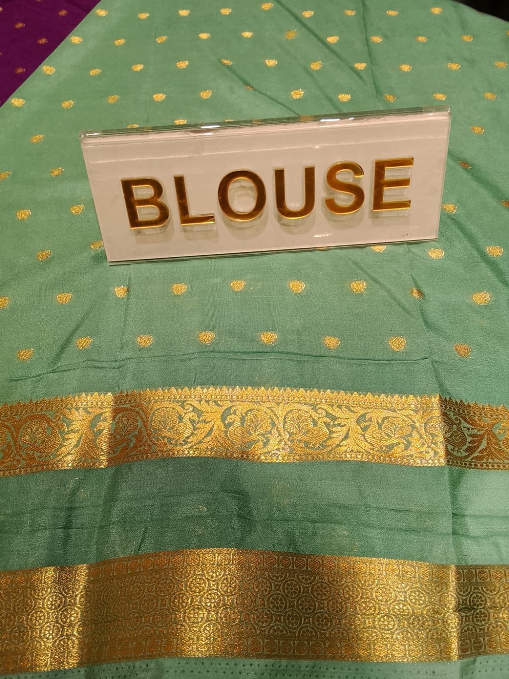 Semi Mysore Silk Saree.