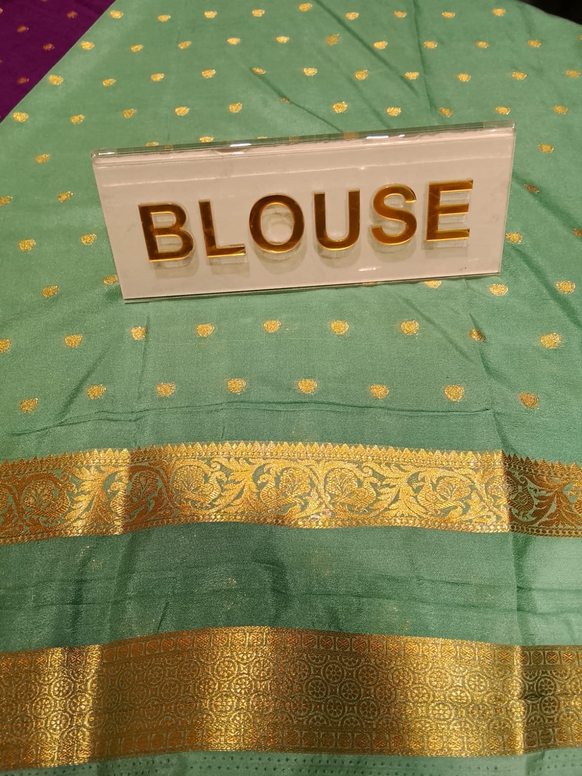 Semi Mysore Silk Saree.