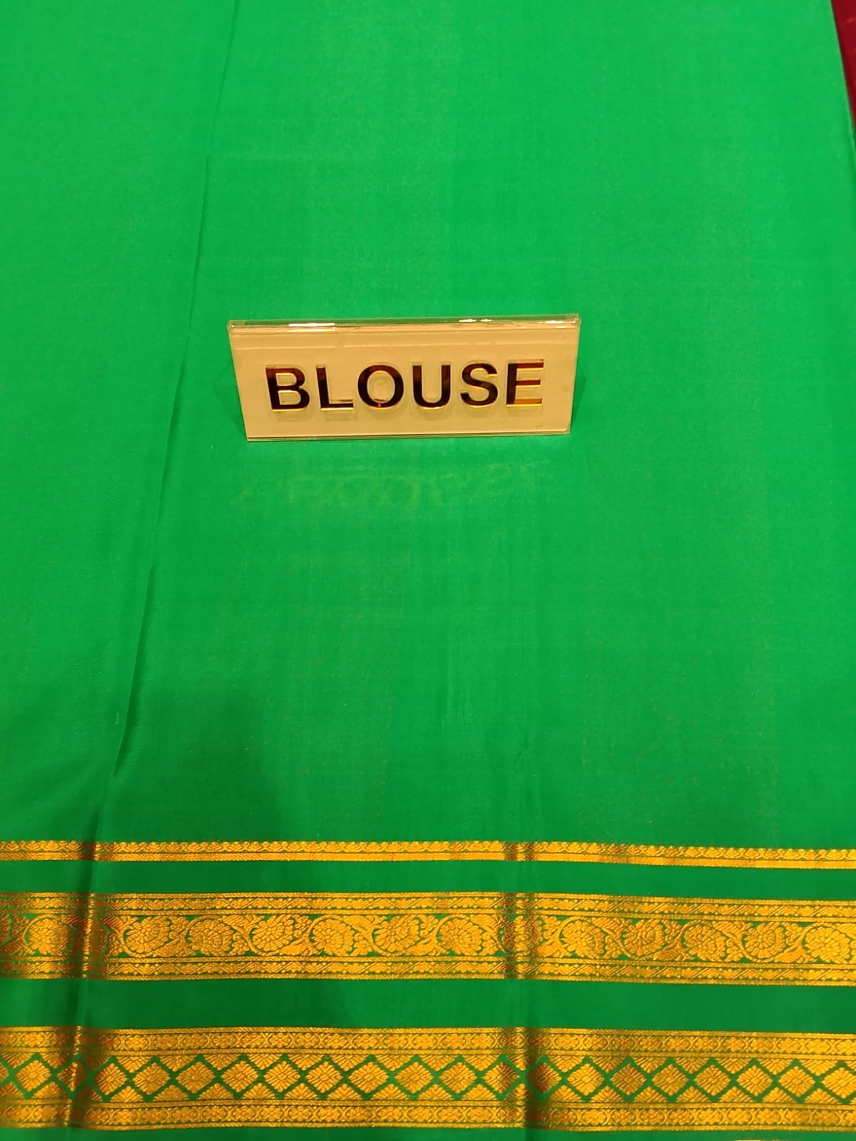 Pure Mysore Silk Saree.