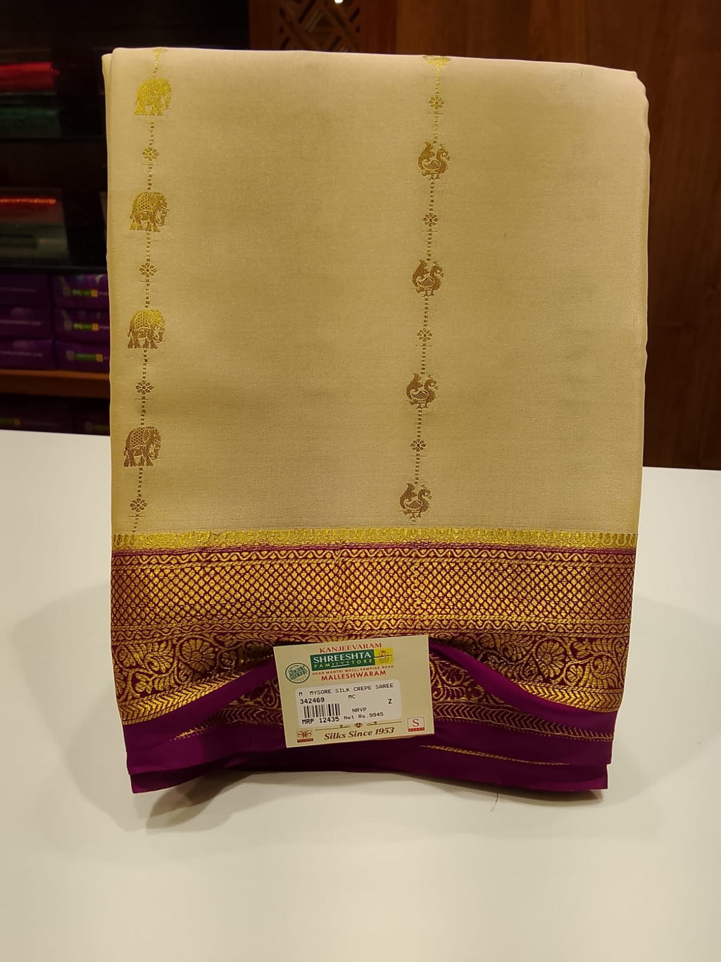 Pure Mysore Silk Saree.