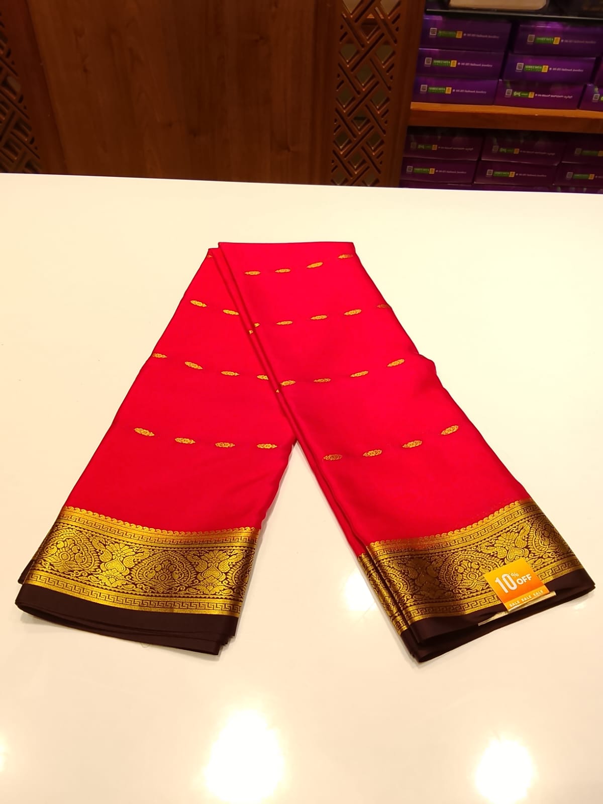 Pure Mysore Silk Saree.
