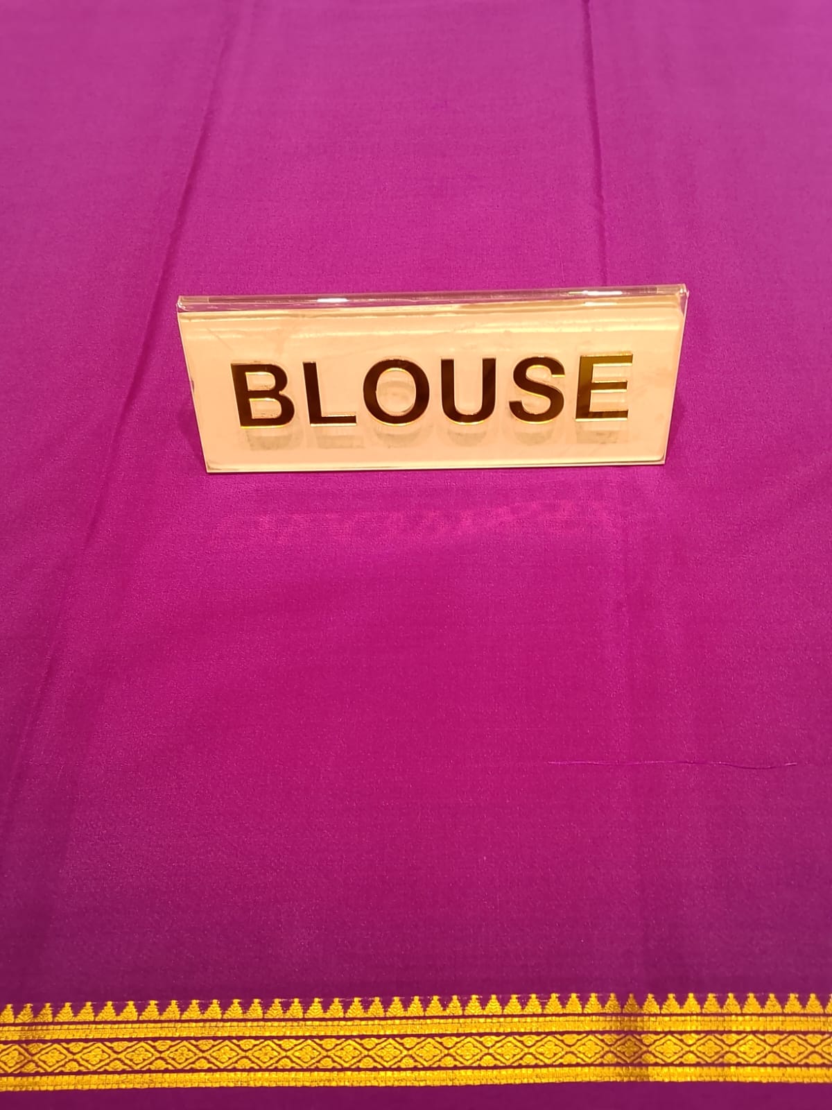 Pure Mysore Silk Saree.