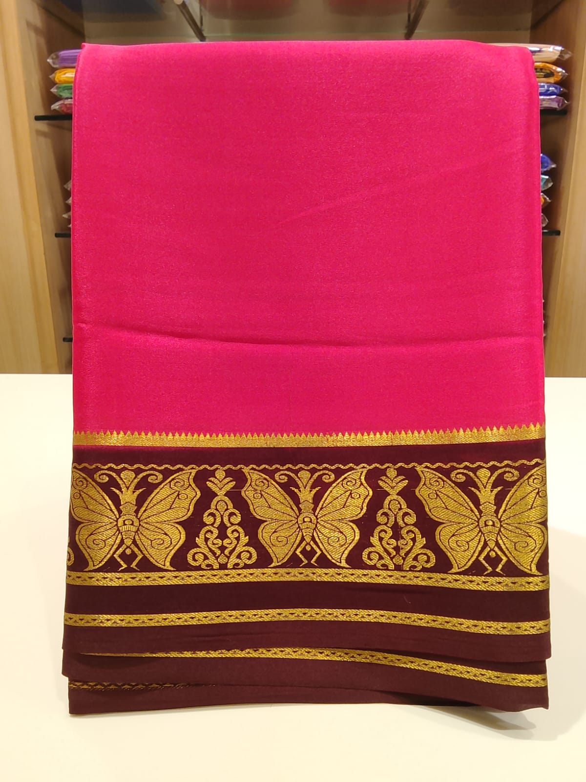 Pure Mysore Silk Saree.