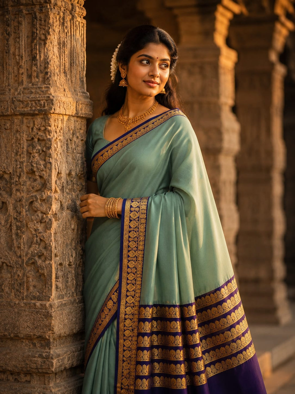 Pure Mysore Silk Saree.