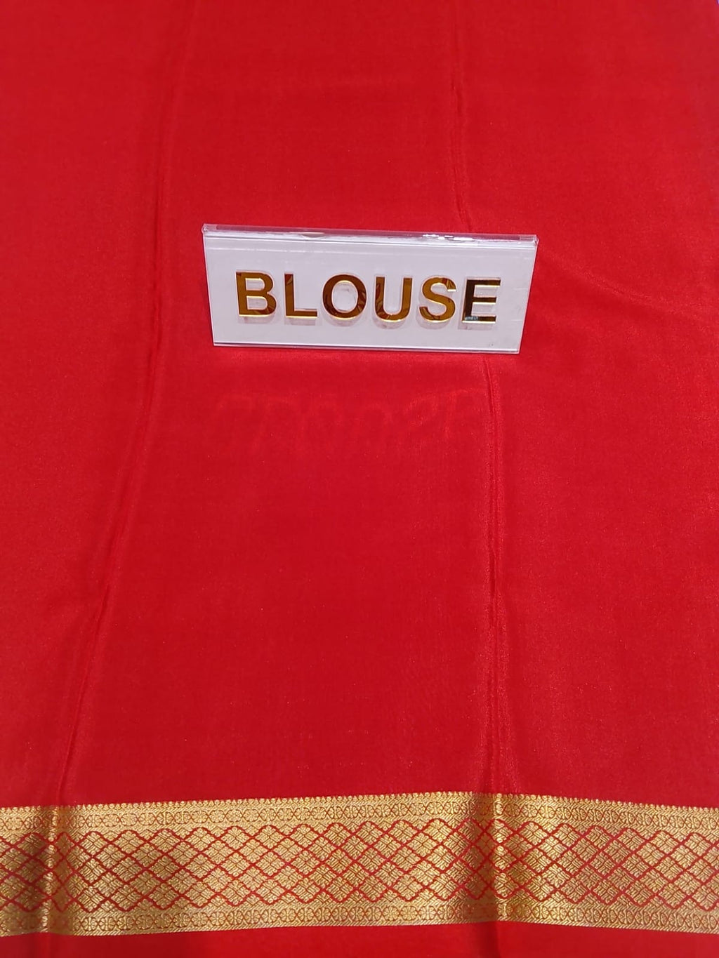 Pure Mysore Silk Saree.