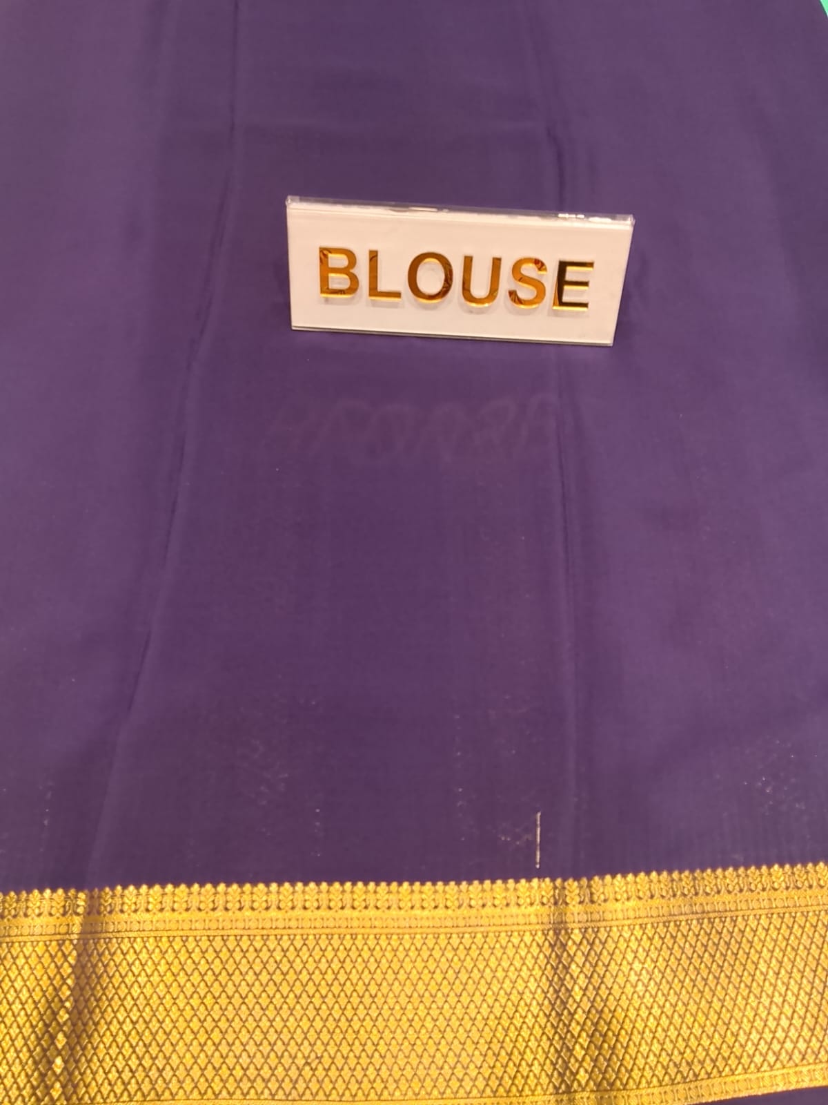 Pure Mysore Silk Saree.