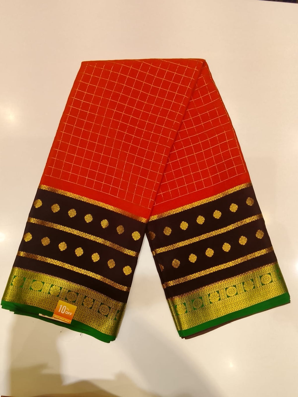 Pure Mysore Silk Saree.