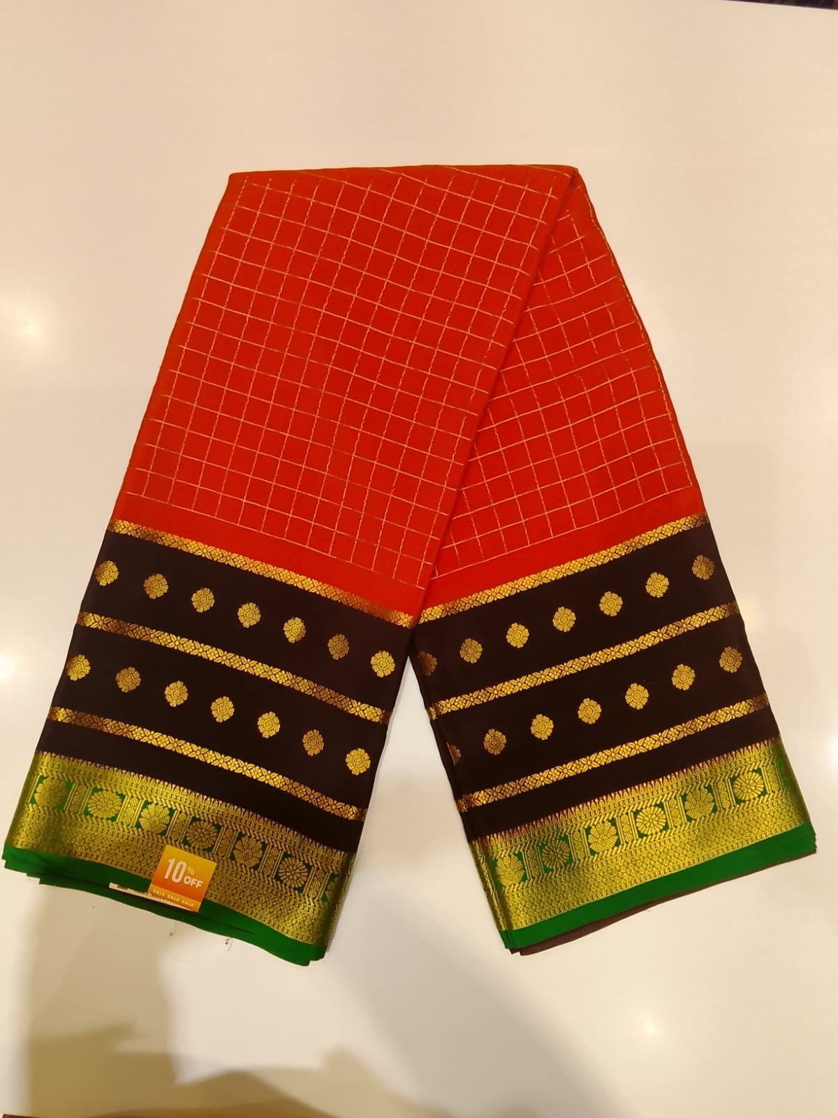 Pure Mysore Silk Saree.