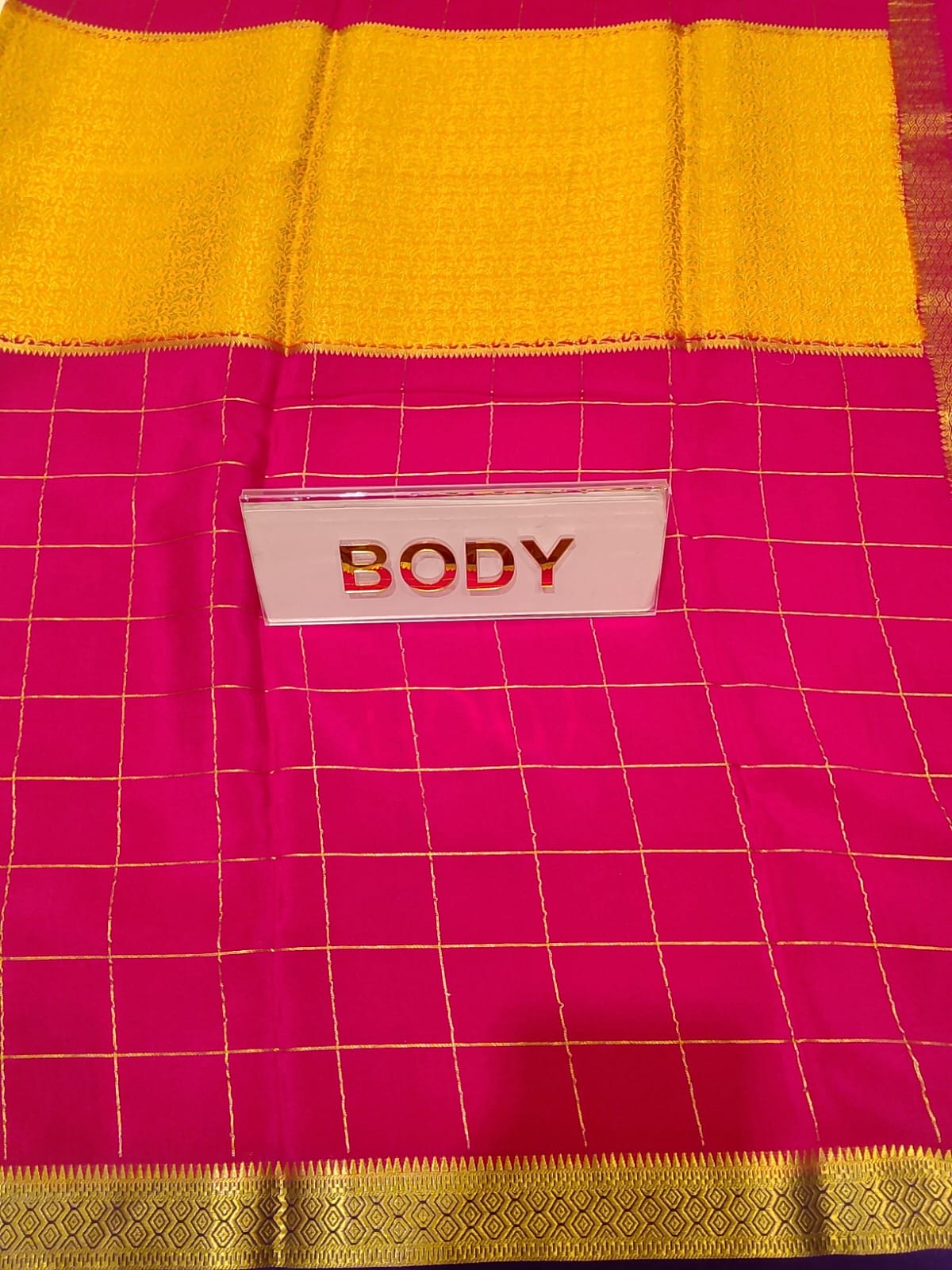 Pure Mysore Silk Saree.