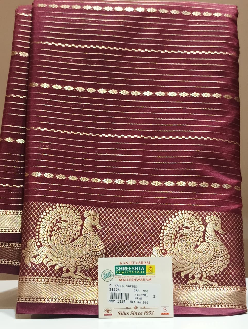 Semi Mysore Silk Saree.