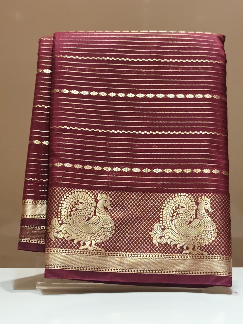 Semi Mysore Silk Saree.