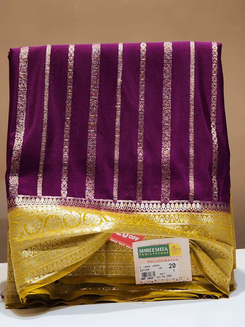 Semi Mysore Silk Saree.